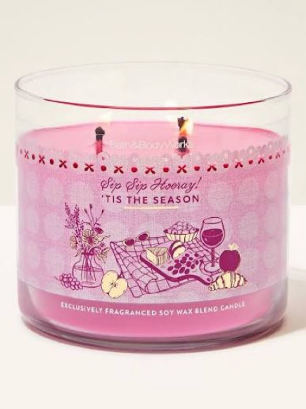 Bath & Body Works Tis the Season 3-Wick Candle